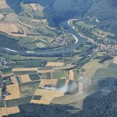 Flugwegposition um 15:18:54: Aufgenommen in der Nähe von Kelheim, Deutschland in 2129 Meter